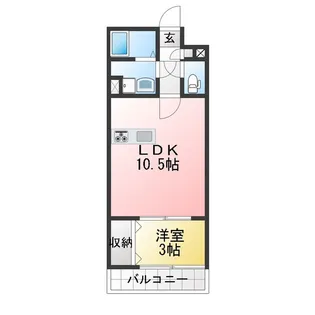 MTF-II咲【1階】の間取り