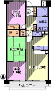 アクエリアスKH【2階】の間取り