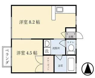 メゾン・ド・ラフィット【2階】の間取り