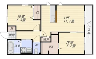 レトアプルミエII【2階】の間取り