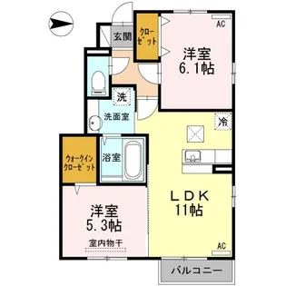 ALFORT・II A【1階】の間取り