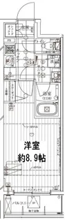 レガリス門前仲町パークサイド【4階】の間取り