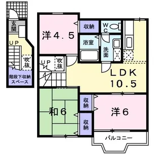 グロース・ベルクI【2階】の間取り