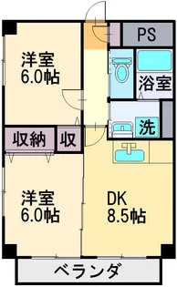 ブライトキャメロット【5階】の間取り