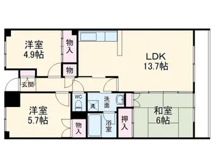 グレイス・ハイツ【6階】の間取り