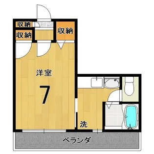 ホワイトグリーン本館【4階】の間取り