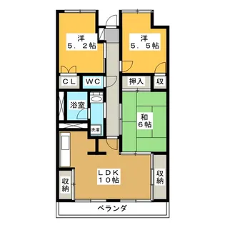 シャルマンK【5階】の間取り