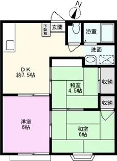 ビバリーヒルズY【1階】の間取り