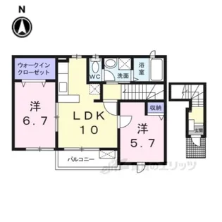 サニーセレノE【2階】の間取り