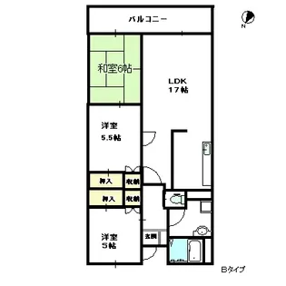 bespoke西金沢【3階】の間取り