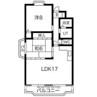 エステイタスKNー6【2階】の間取り