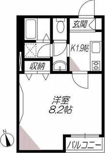 VILLA FIORE【3階】の間取り