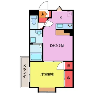 ランドール坂戸【3階】の間取り