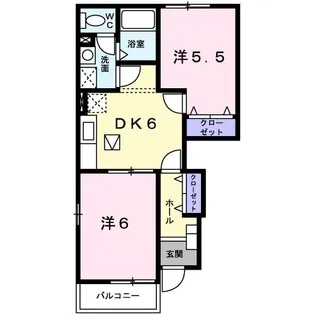 オー・ルージュ【1階】の間取り