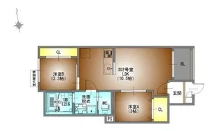 REGALEST鶴舞【1階】の間取り