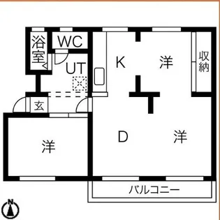 鶴見ハイツJ棟【2階】の間取り