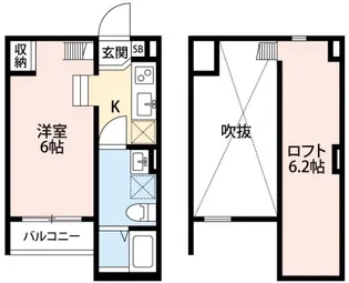 ラズワルドヒガシオオサカ【1階】の間取り