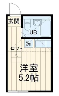 ユナイト西谷ローザレーヌ【1階】の間取り