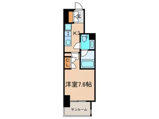 シティーコート府中【3階】の間取り