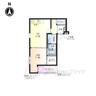 フジパレス吉田サウス【1階】の間取り