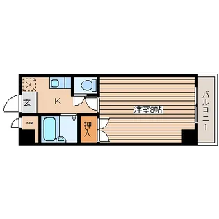 シャレード北仙台【5階】の間取り