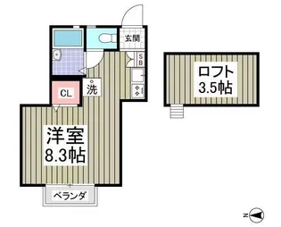 エクセレント三ツ沢A棟【2階】の間取り