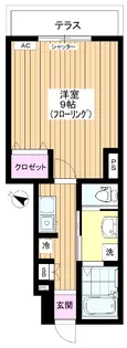 コーポにりんそう【1階】の間取り