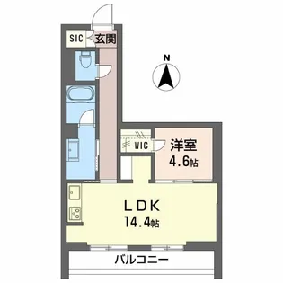 クレスティーク福住【4階】の間取り