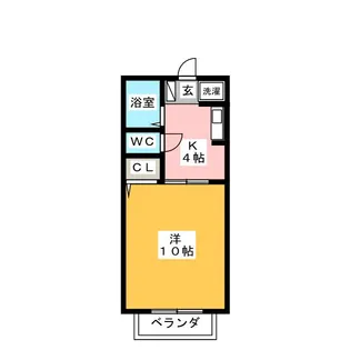 サンハイツ藤方【2階】の間取り