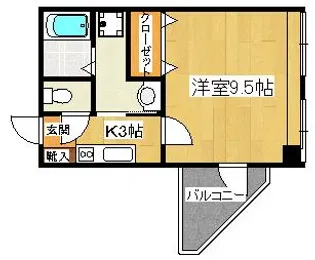 メルヴェイユKY【6階】の間取り