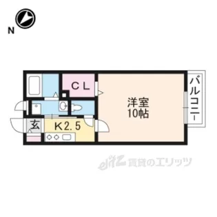 ウエストヴァレー3【2階】の間取り