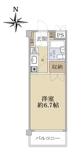 ハイコーポ能登【3階】の間取り