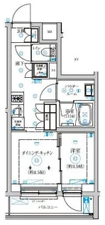 セジョリ武蔵小杉【1階】の間取り