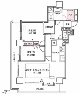 池袋パークタワー【3階】の間取り
