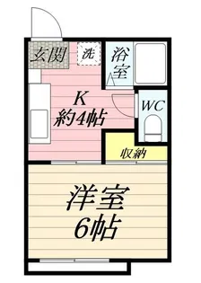 Kハウス浜町【2階】の間取り