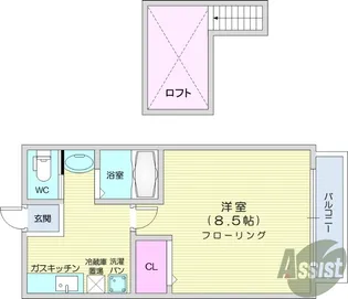 グリーンコーポ3【2階】の間取り