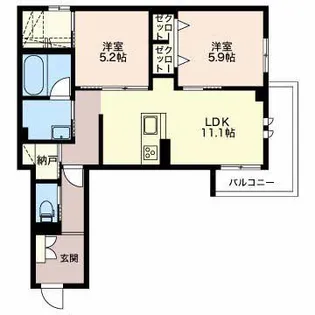 アンビシア南掛尾【3階】の間取り