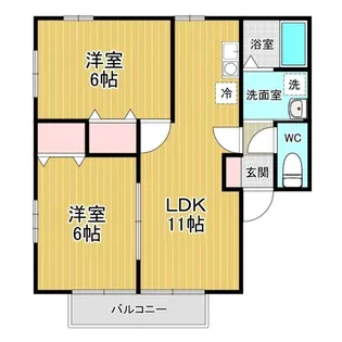 アヴェンティーノ【1階】の間取り