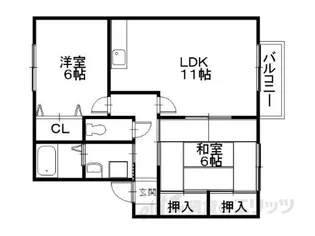 パークヒルズ梨ノ木【2階】の間取り