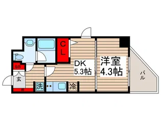 CREAL門前仲町II【4階】の間取り