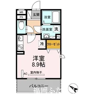 メゾンQ【3階】の間取り