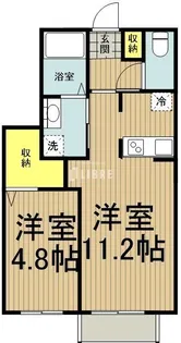 ニューノース弐番館【2階】の間取り