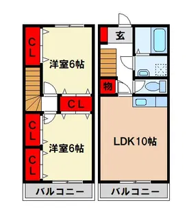 オーシャン小郡の間取り