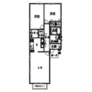 アーバンのざとWEST【2階】の間取り