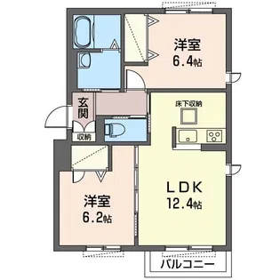 メゾン・ド・ブレーメン II【1階】の間取り