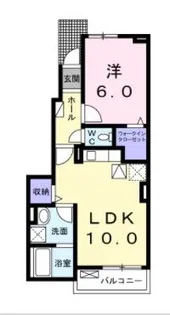 ローズカサブランカ【1階】の間取り