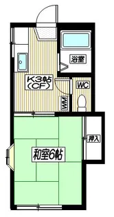 ハイツ湘南【2階】の間取り