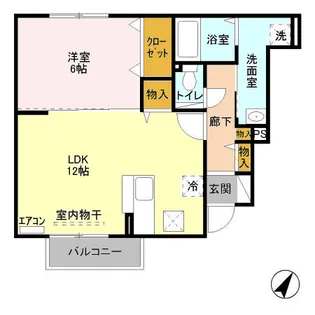 クリプトン A103【1階】の間取り