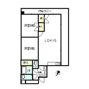 寺町パリエ【7階】の間取り
