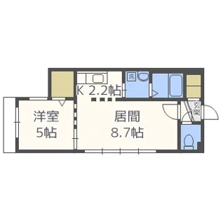 ベラージオ北大前【3階】の間取り